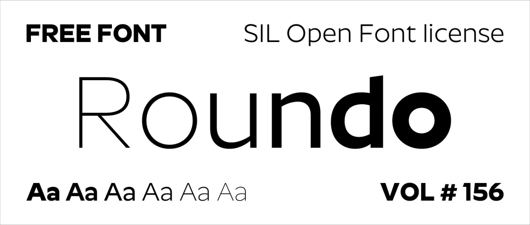 想要科技感设计?收藏好这个免费可商用的字体Roundo