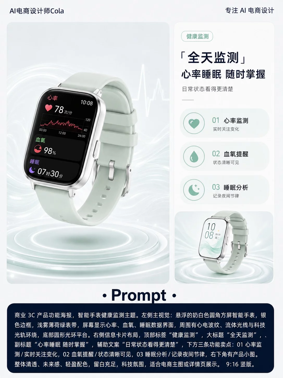 1张白底图做一套详情页!AIGC电商设计这套方法太省素材