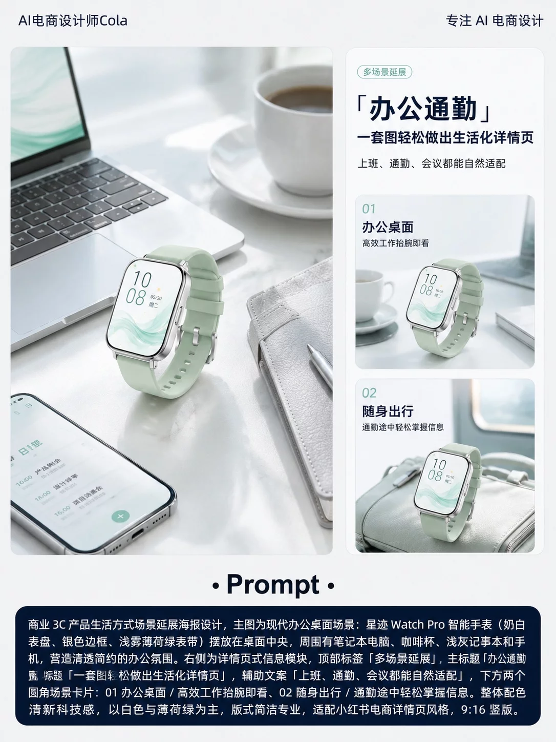 1张白底图做一套详情页!AIGC电商设计这套方法太省素材