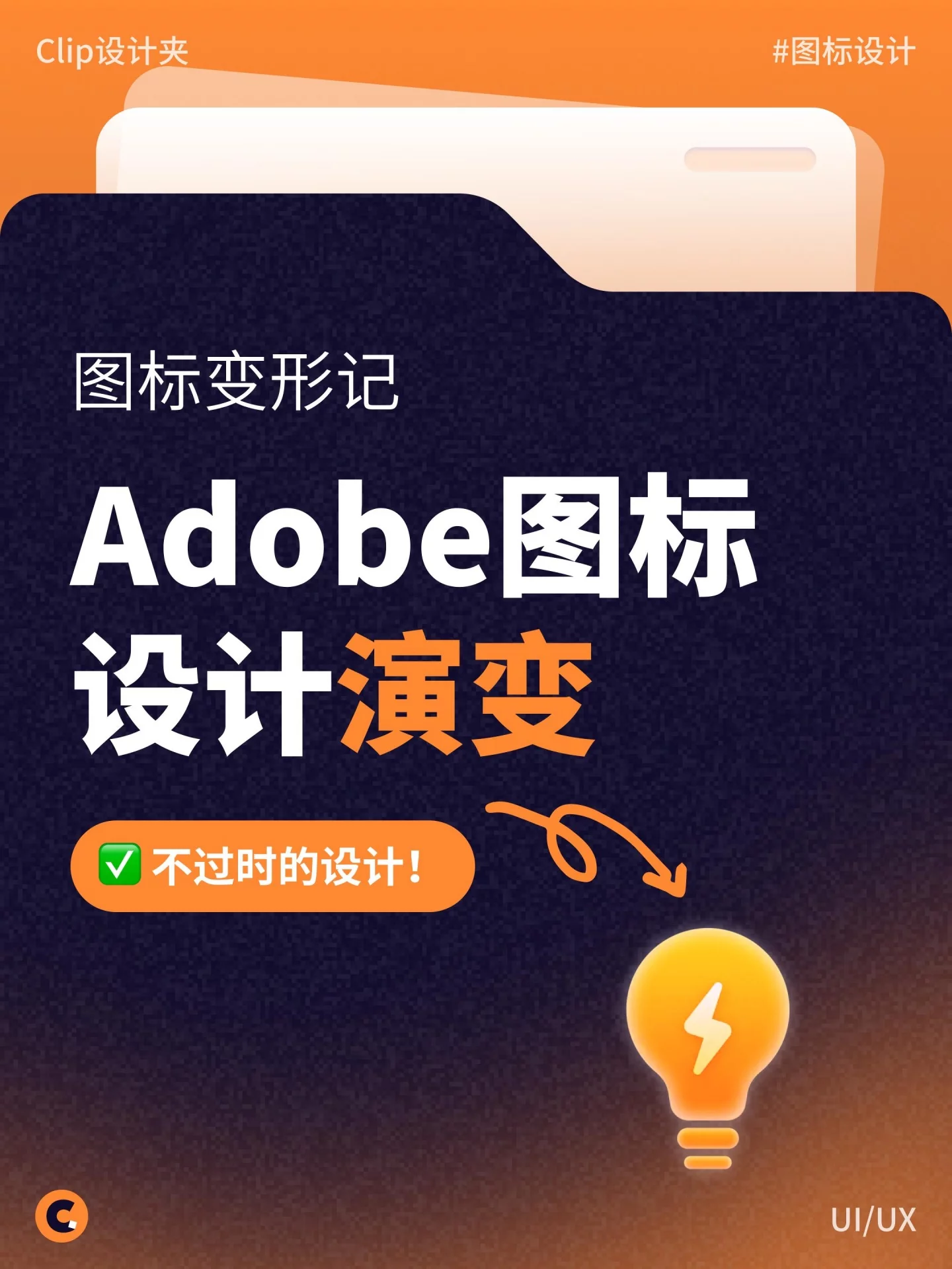 5个Adobe经典图标！一次看懂图标设计的进化逻辑