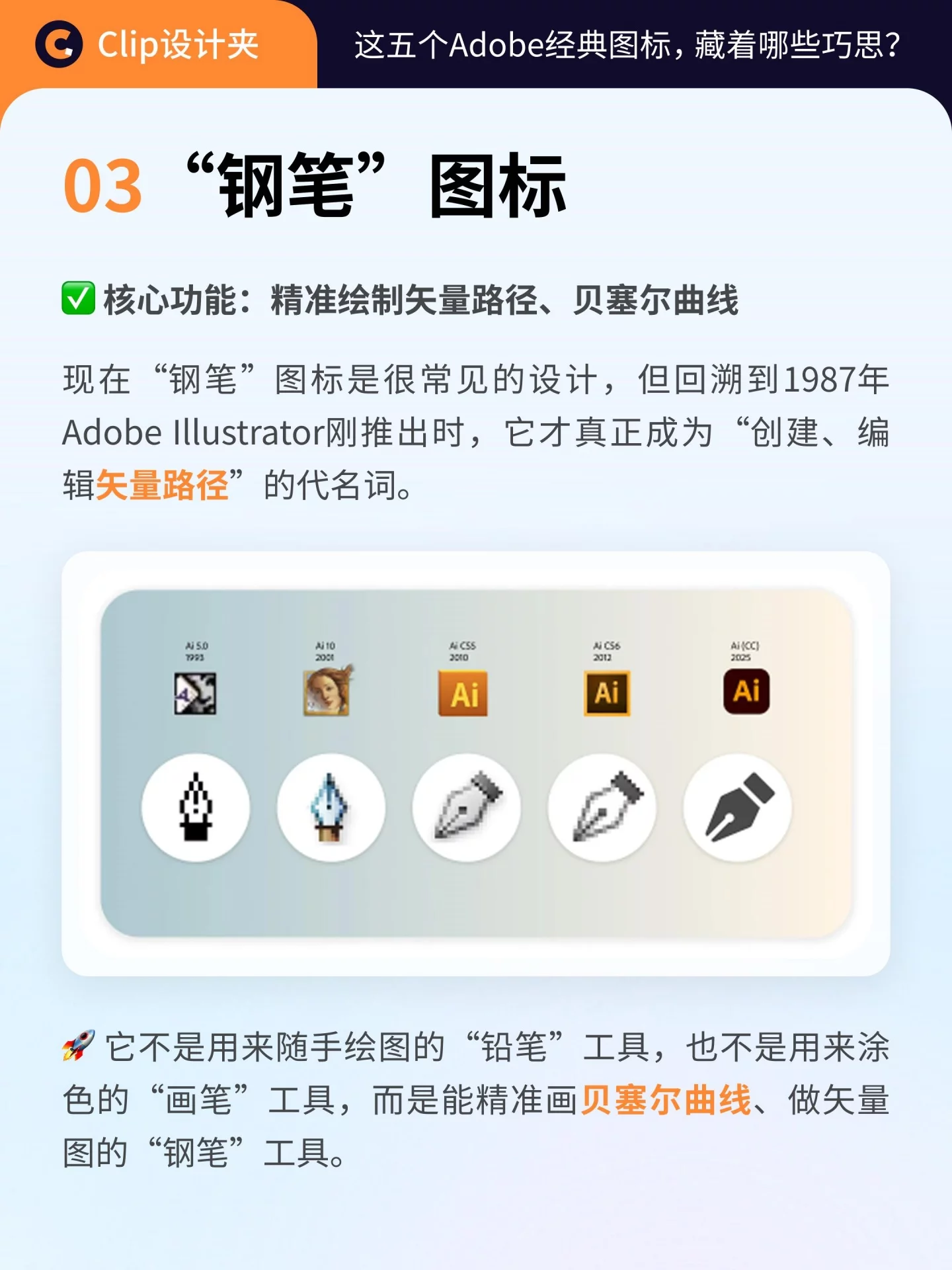 5个Adobe经典图标！一次看懂图标设计的进化逻辑