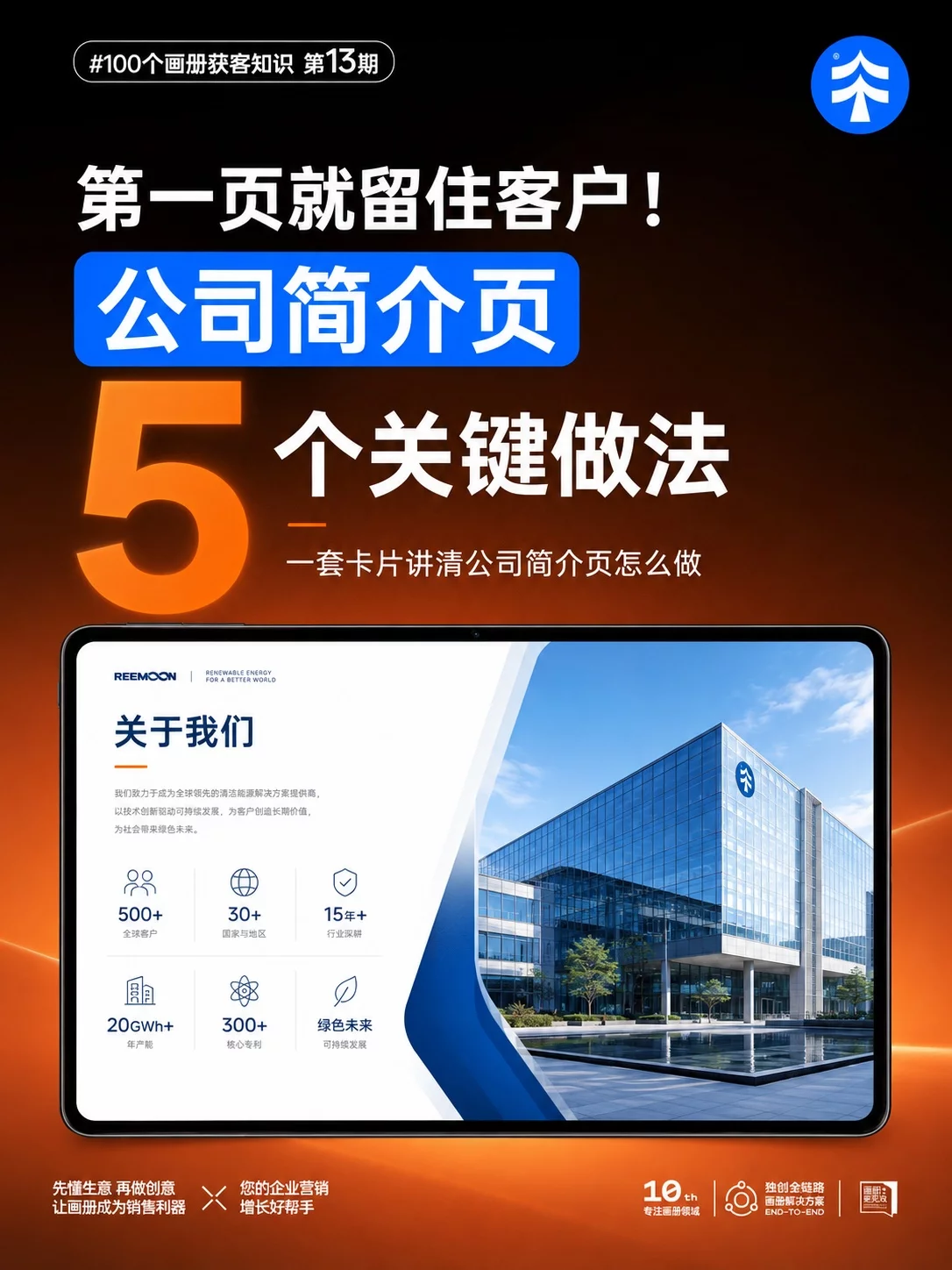 企业画册第一页怎么做？5招教你写出高转化公司简介页