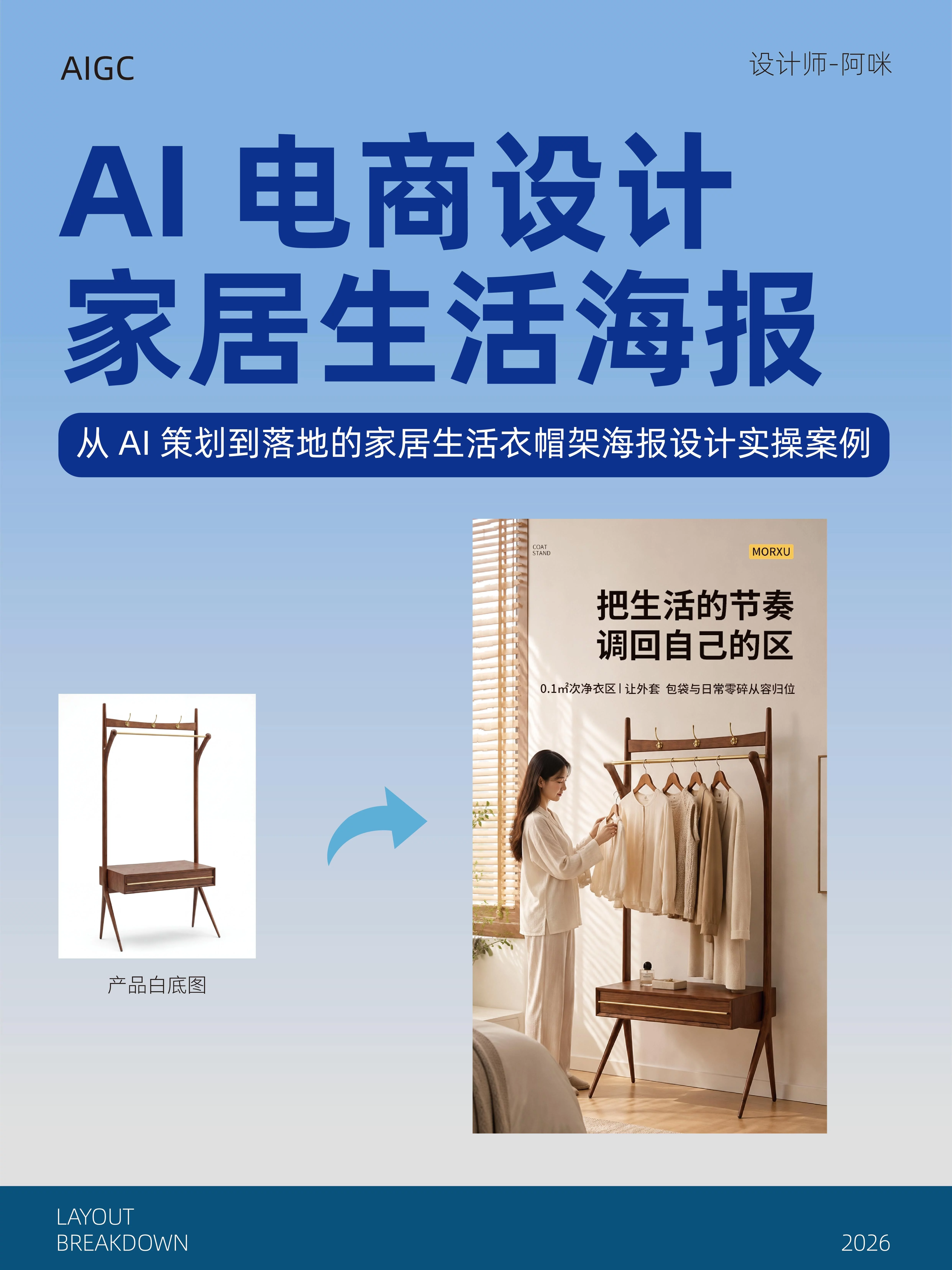 AIGC辅助电商设计!2个实战案例把工作流讲明白