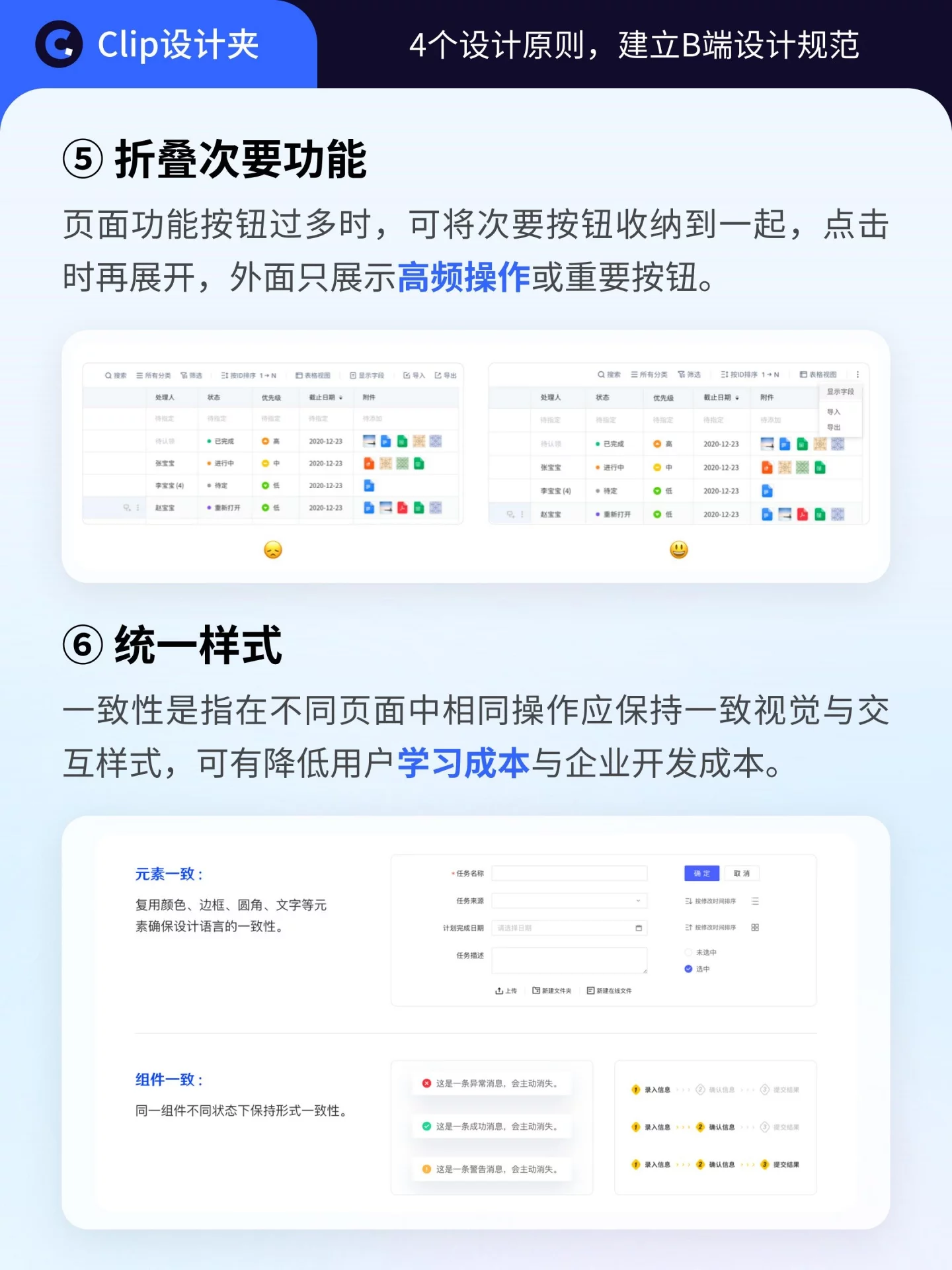 4个原则搞定B端规范!清晰高效好用还方便迭代