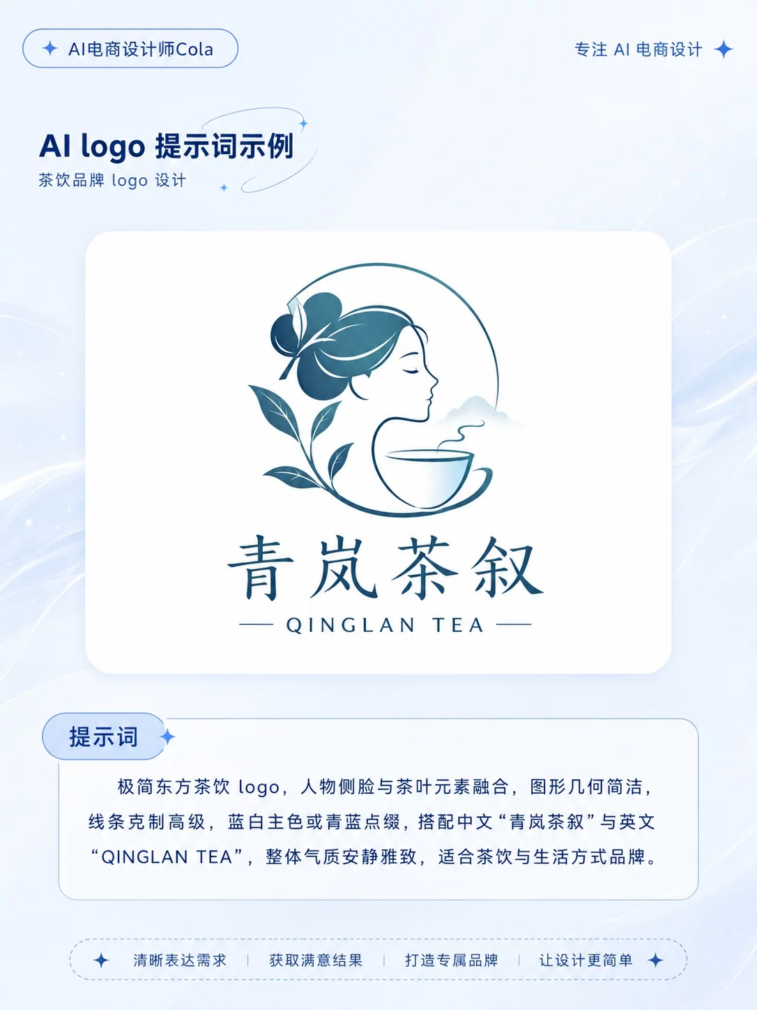 9组实用AI Logo提示词模板！小白也能做出高质感品牌设计