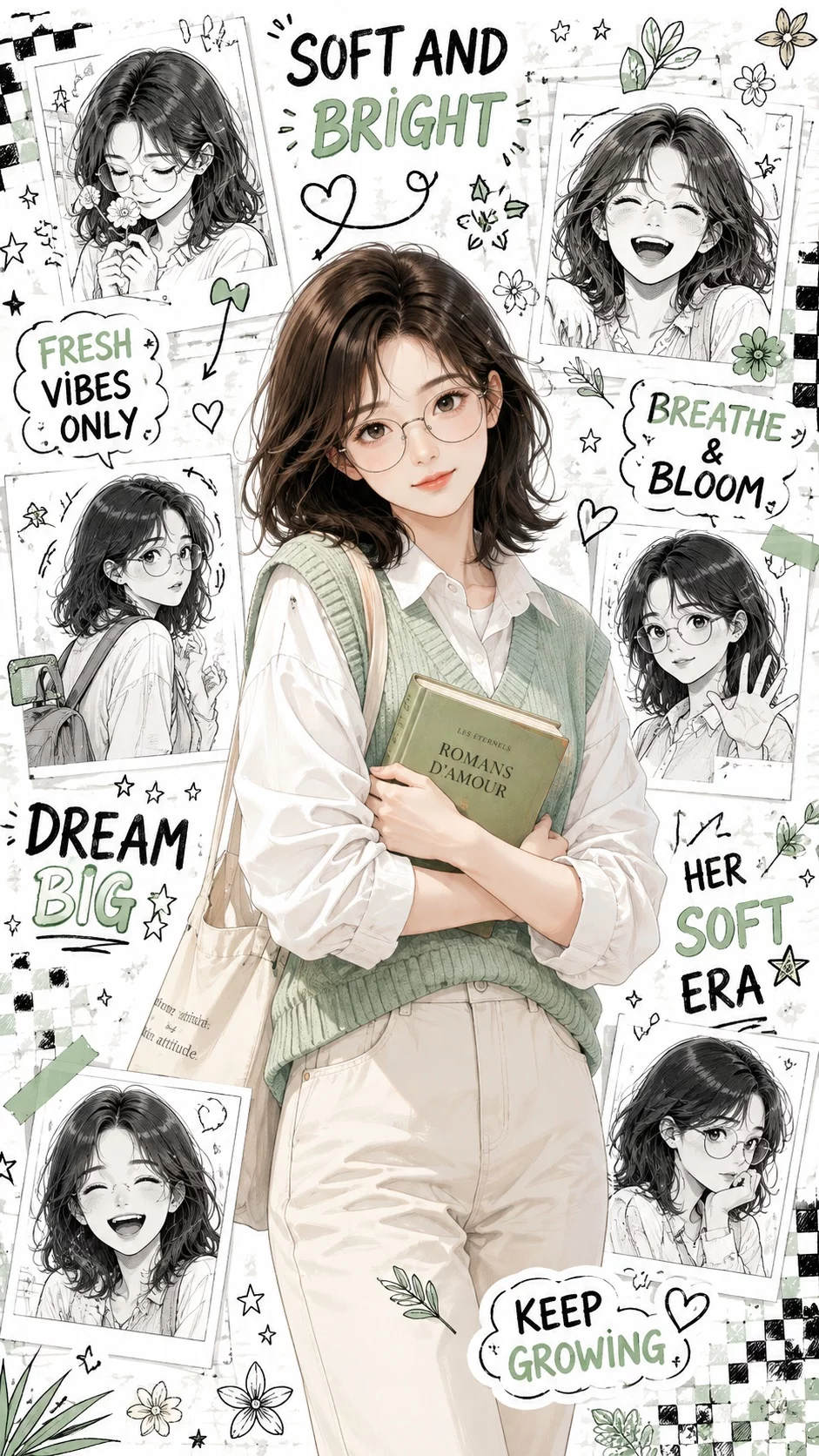 漫画感爆棚的人物海报提示词!人物加涂鸦太出片了