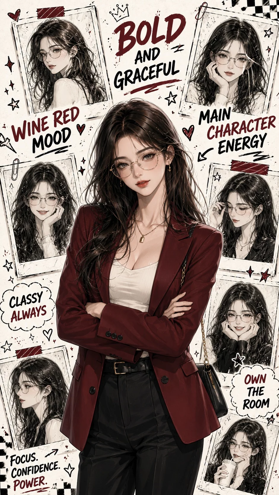 漫画感爆棚的人物海报提示词!人物加涂鸦太出片了