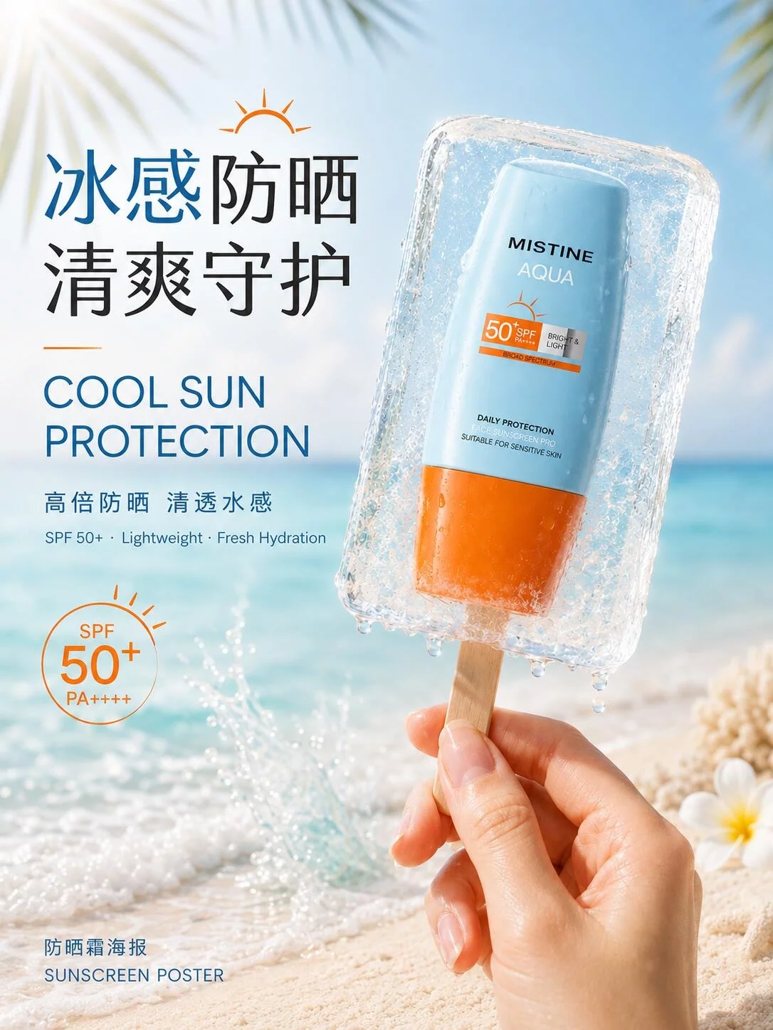 夏季防晒霜怎么做? 3类AI创意提示词灵感参考