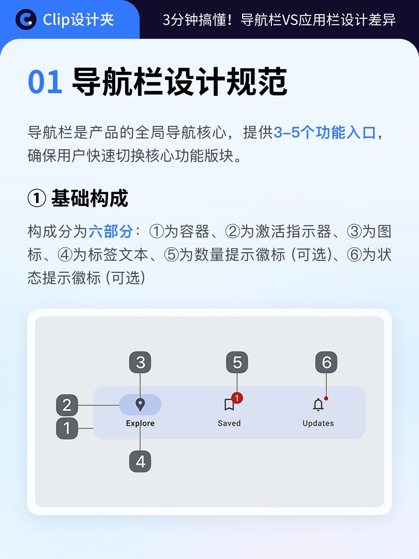 3分钟搞懂导航栏和应用栏！UI设计常用知识建议收藏