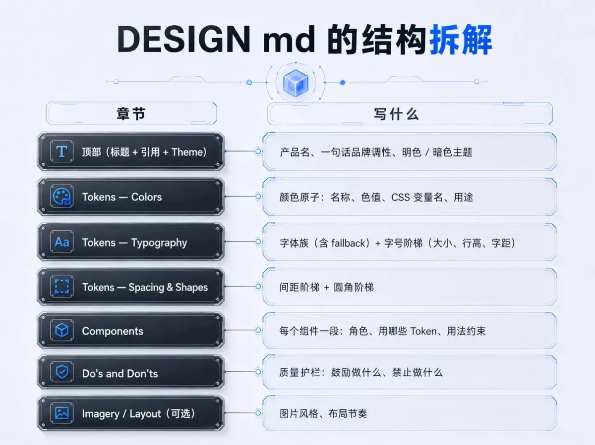 AI 写界面总跑偏?给它一份 Design.md 就稳了!