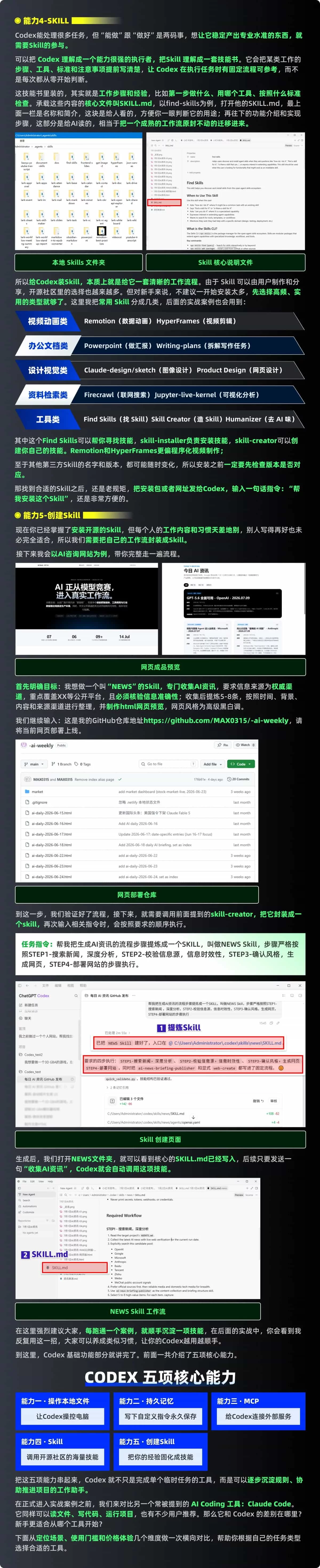 22个实战案例！Codex 零基础保姆级手册进阶版