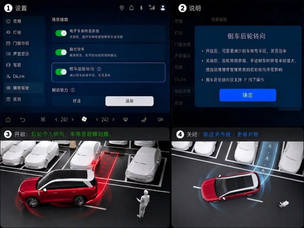 原来后轮转向会增加剐蹭率?聊聊座舱设计的隐藏盲区