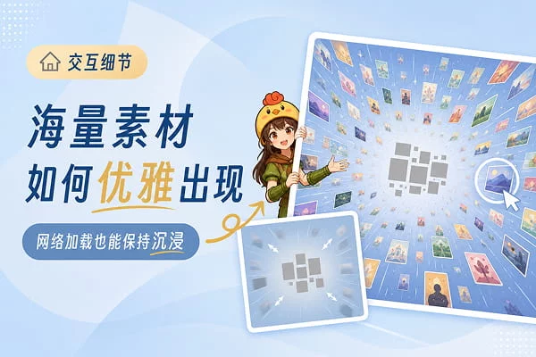 没有进度条却丝滑无比！Mantas灵感墙的交互细节有多绝