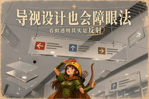 巧妙制造看穿错觉，这个导视设计让空间不再压抑