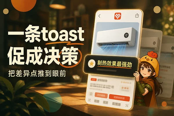 做复杂的比价表格，不如拼多多这句弹窗