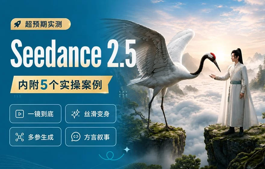 看完我实测的这5个案例，才知道Seedance 2.5有多强！