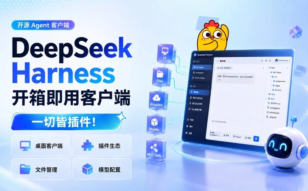 免费开源!DeepSeek Harness 开箱即用的客户端来啦(附易用插件)