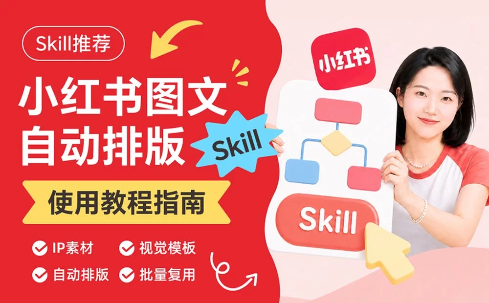 有趣的小红书图文自动排版Skill,使用教程来喽!
