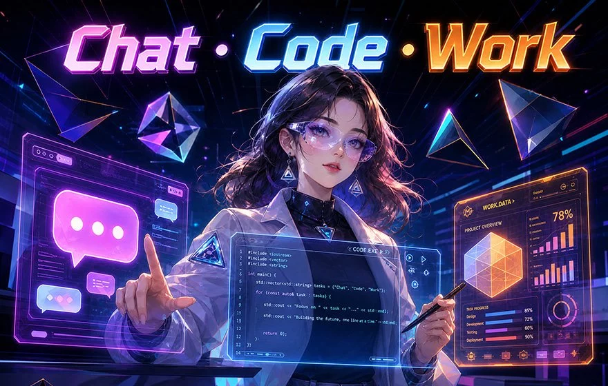 深度好文！AI 工具为何必然走向 Chat、Code、Work 三位一体？
