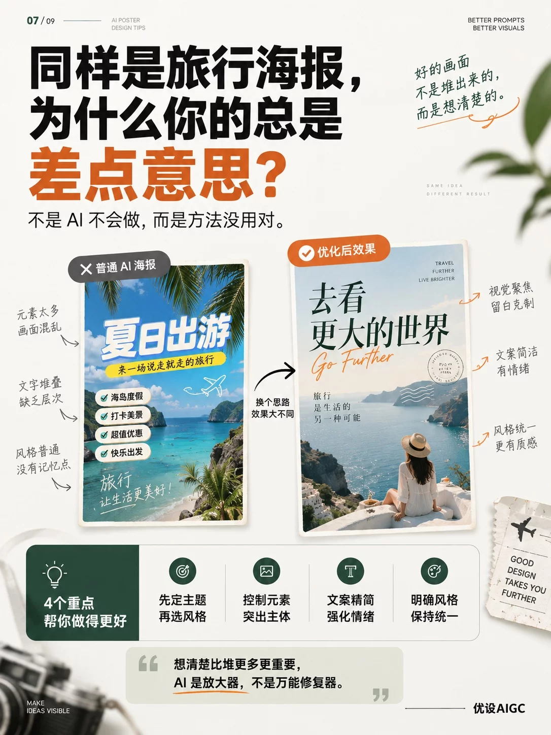 AI海报怎么做高级!4个避坑技巧教你摆脱廉价科技感