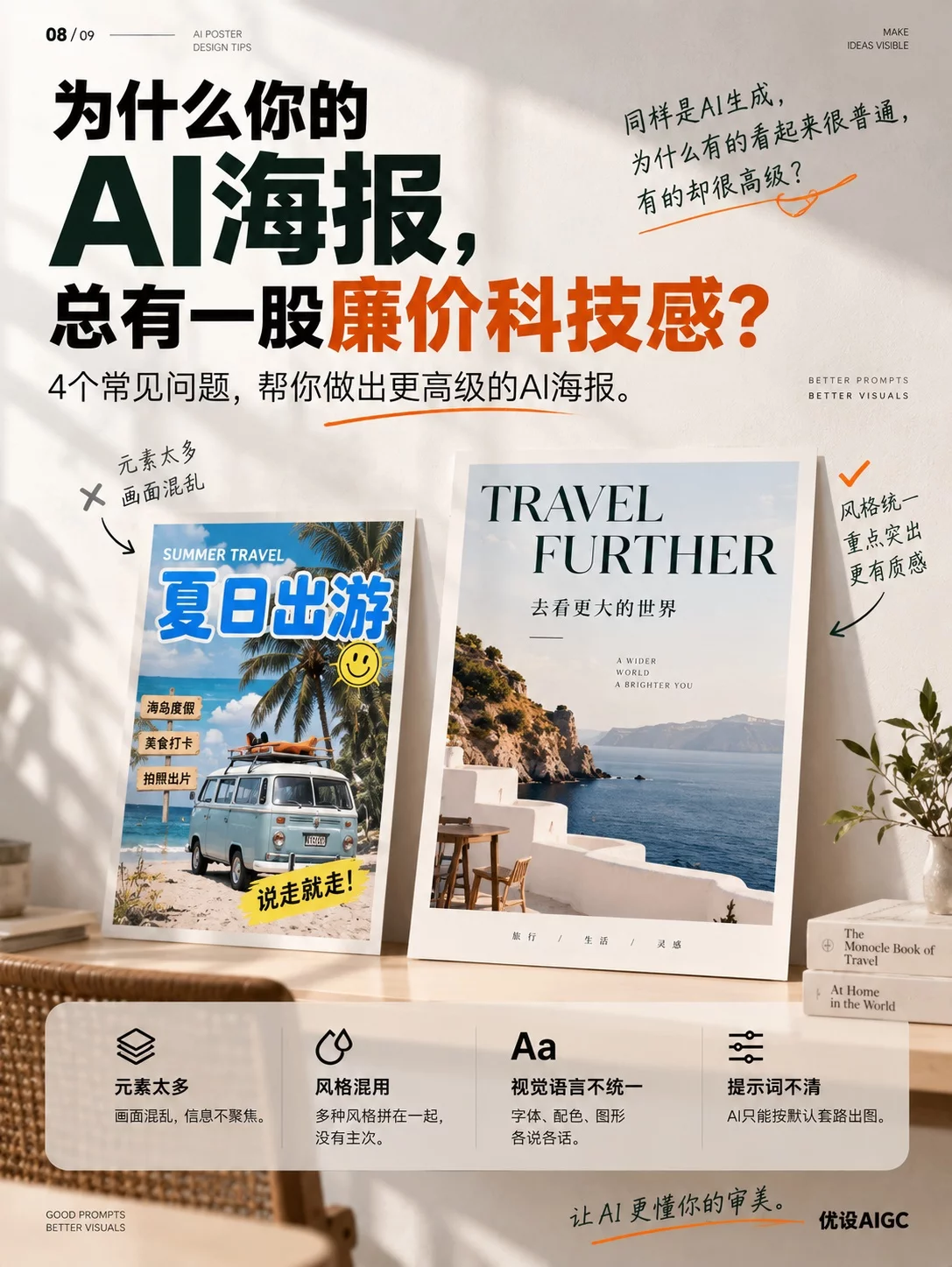 AI海报怎么做高级!4个避坑技巧教你摆脱廉价科技感