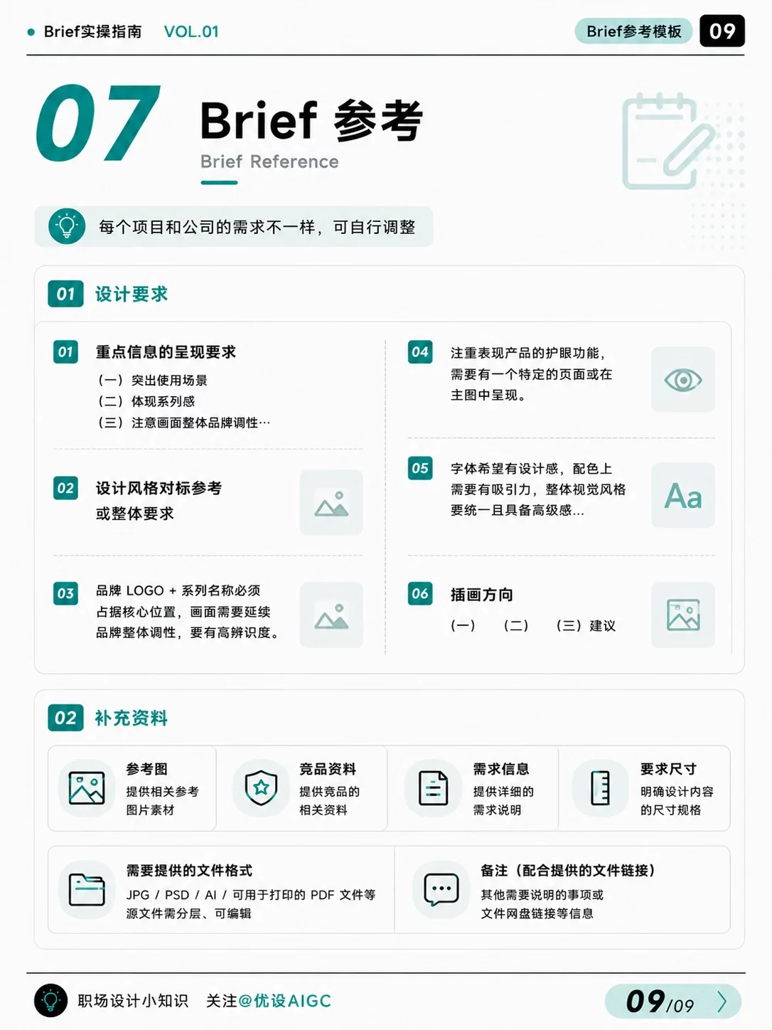 不会写Brief也别慌!1套模板教你写好设计需求表