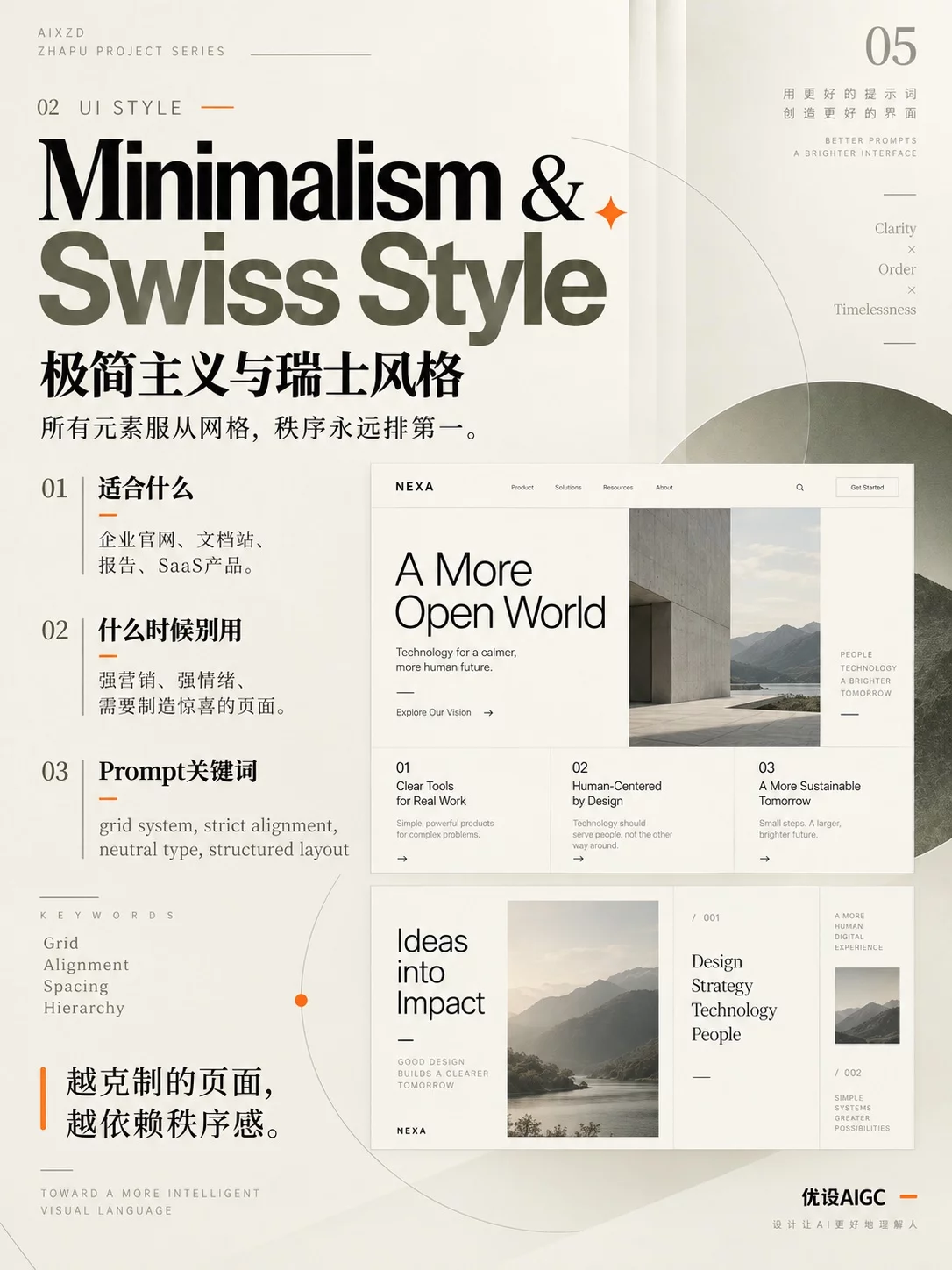 AI时代Vibe Design必备的10种UI风格名词!教你把设计感说清楚
