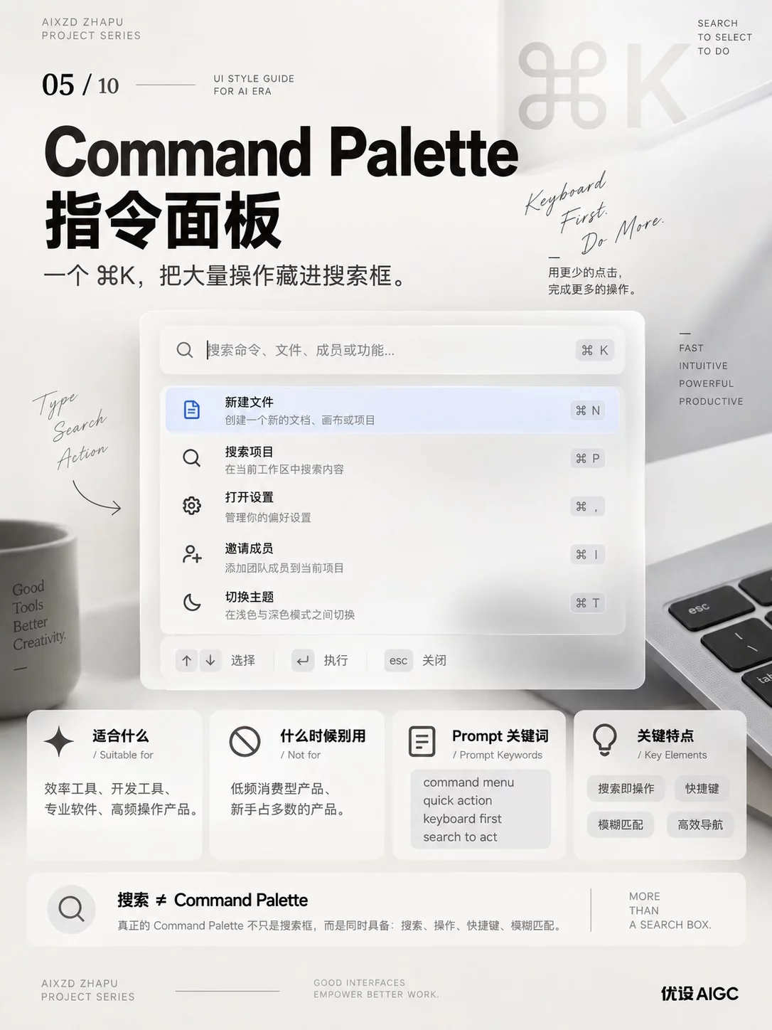 AI时代Vibe Design必备的10种UI风格名词!教你把设计感说清楚