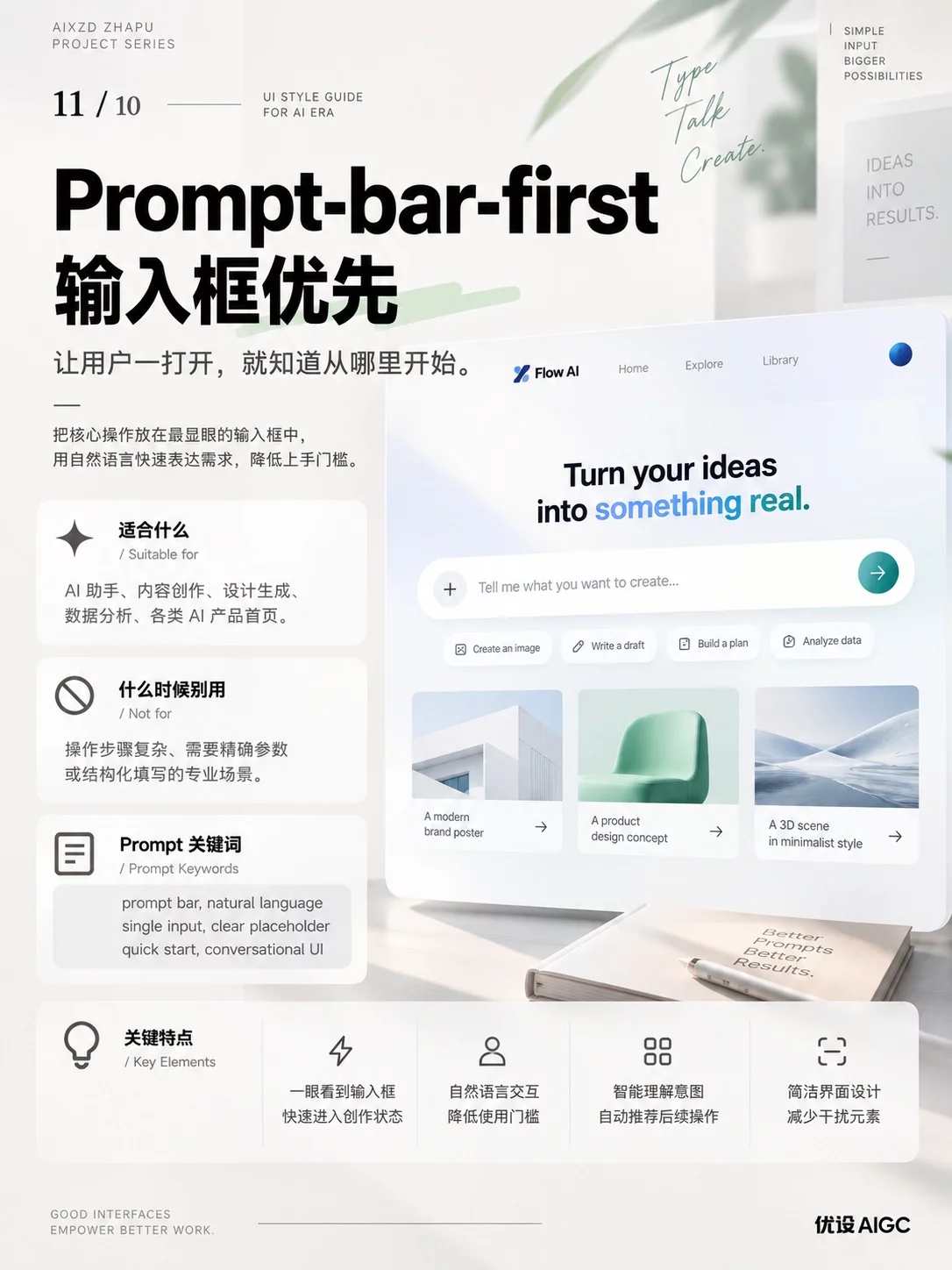 AI时代Vibe Design必备的10种UI风格名词!教你把设计感说清楚