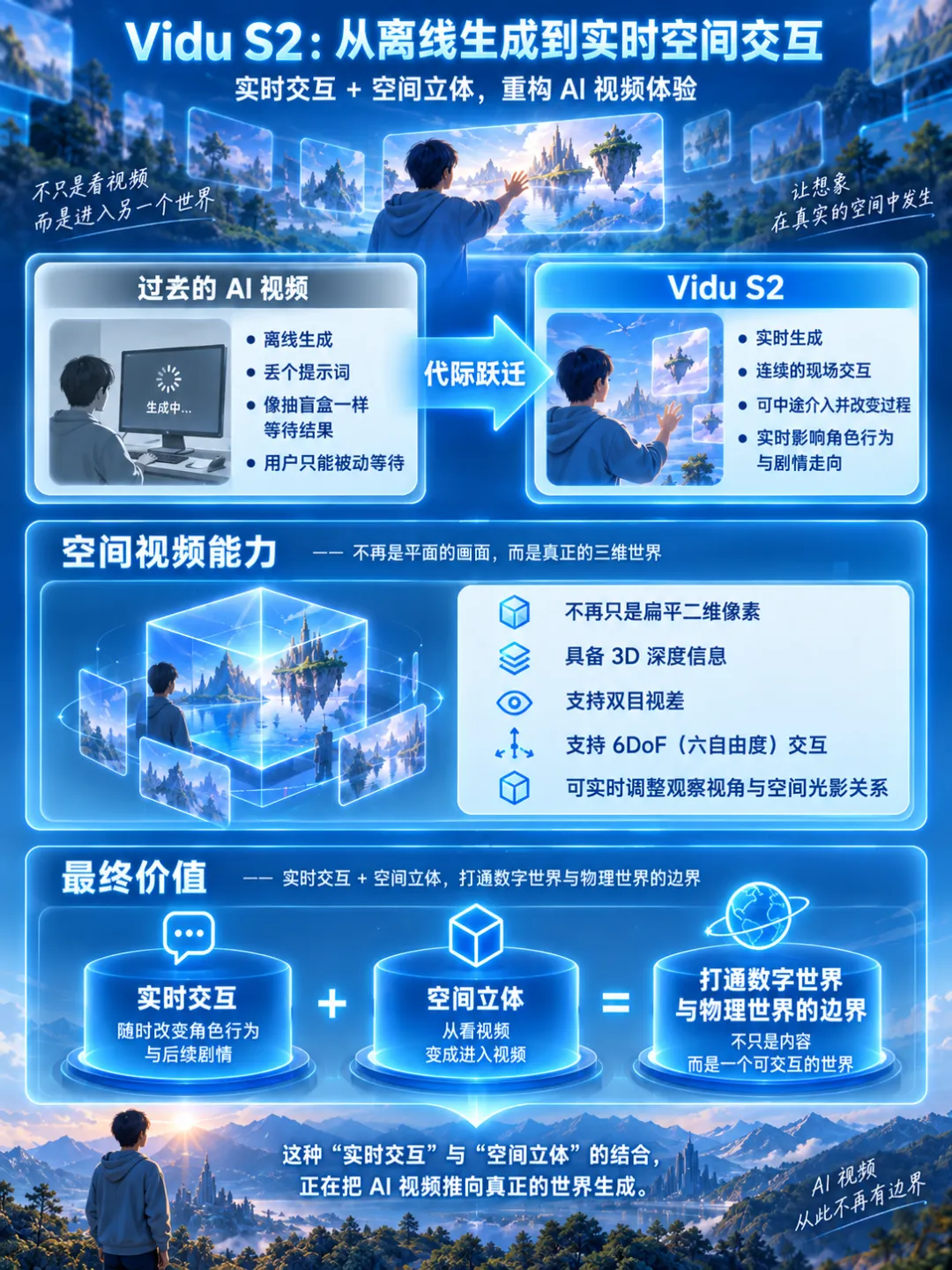 生数科技发布Vidu S2!一张照片秒变实时数字人,直播带货进入即兴对话时代