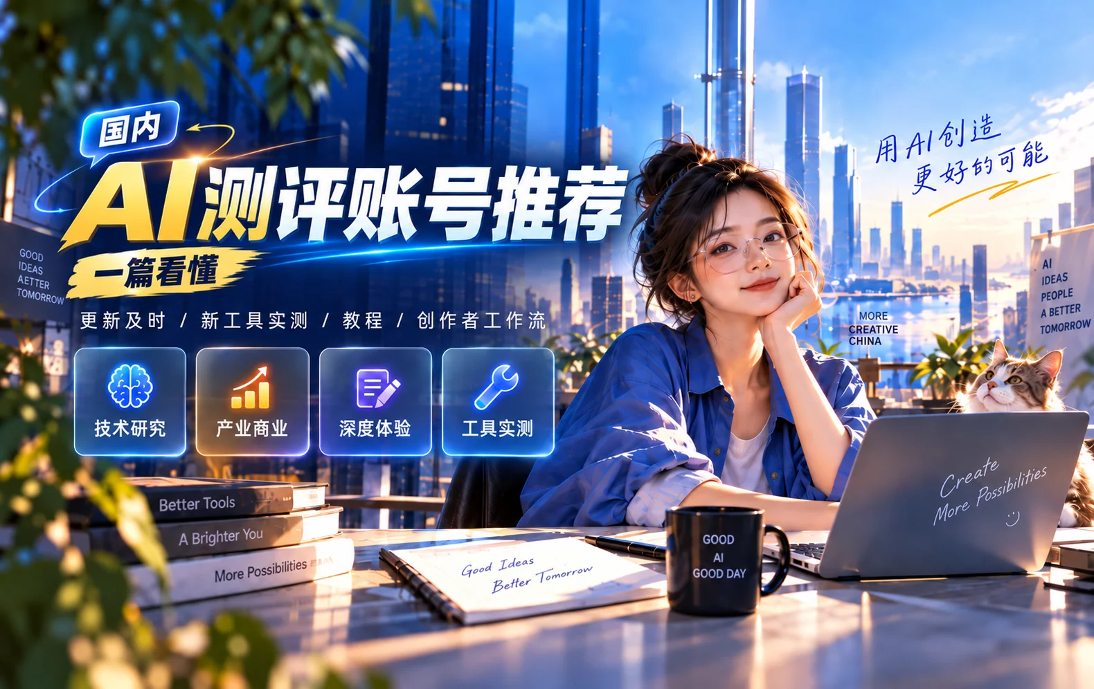 国内有哪些值得关注的AI测评账号？可以先看看这几个