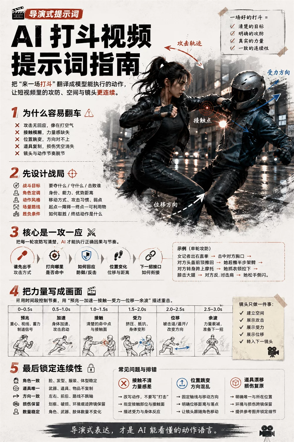 打斗提示词总写不明白?收藏好我的动作导演 Skill