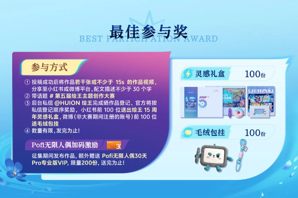 万元奖金+旗舰数位屏等你来！第五届绘王主题创作大赛开启