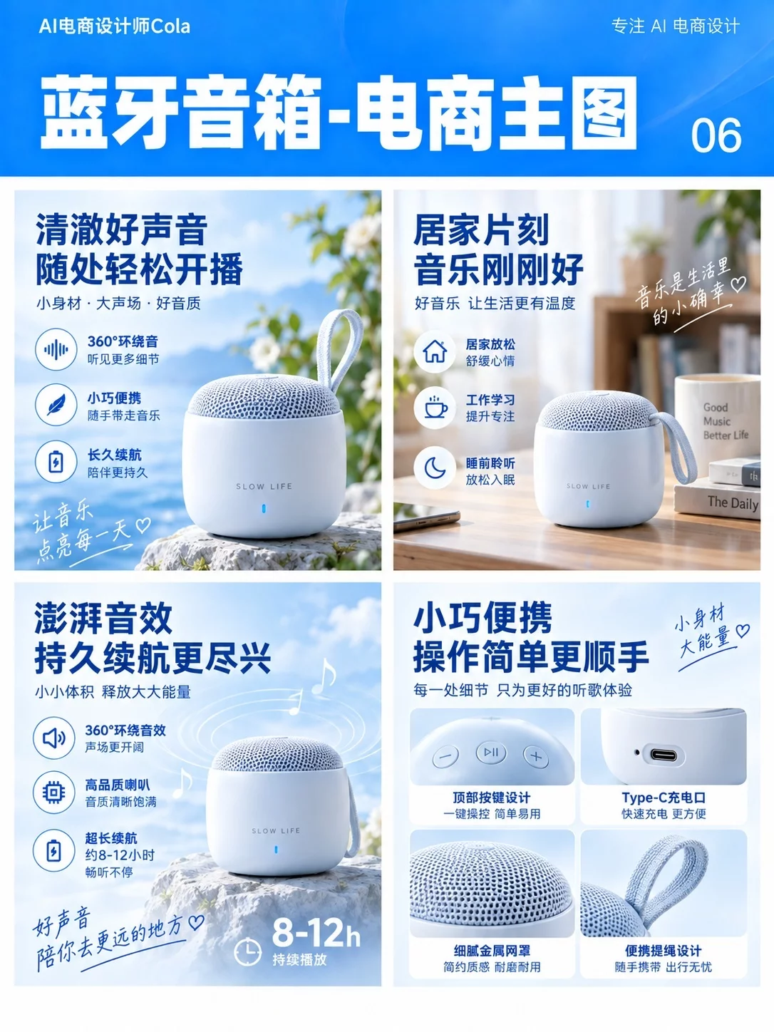 电商设计提效了！8组案例教你用AI批量做全套主图
