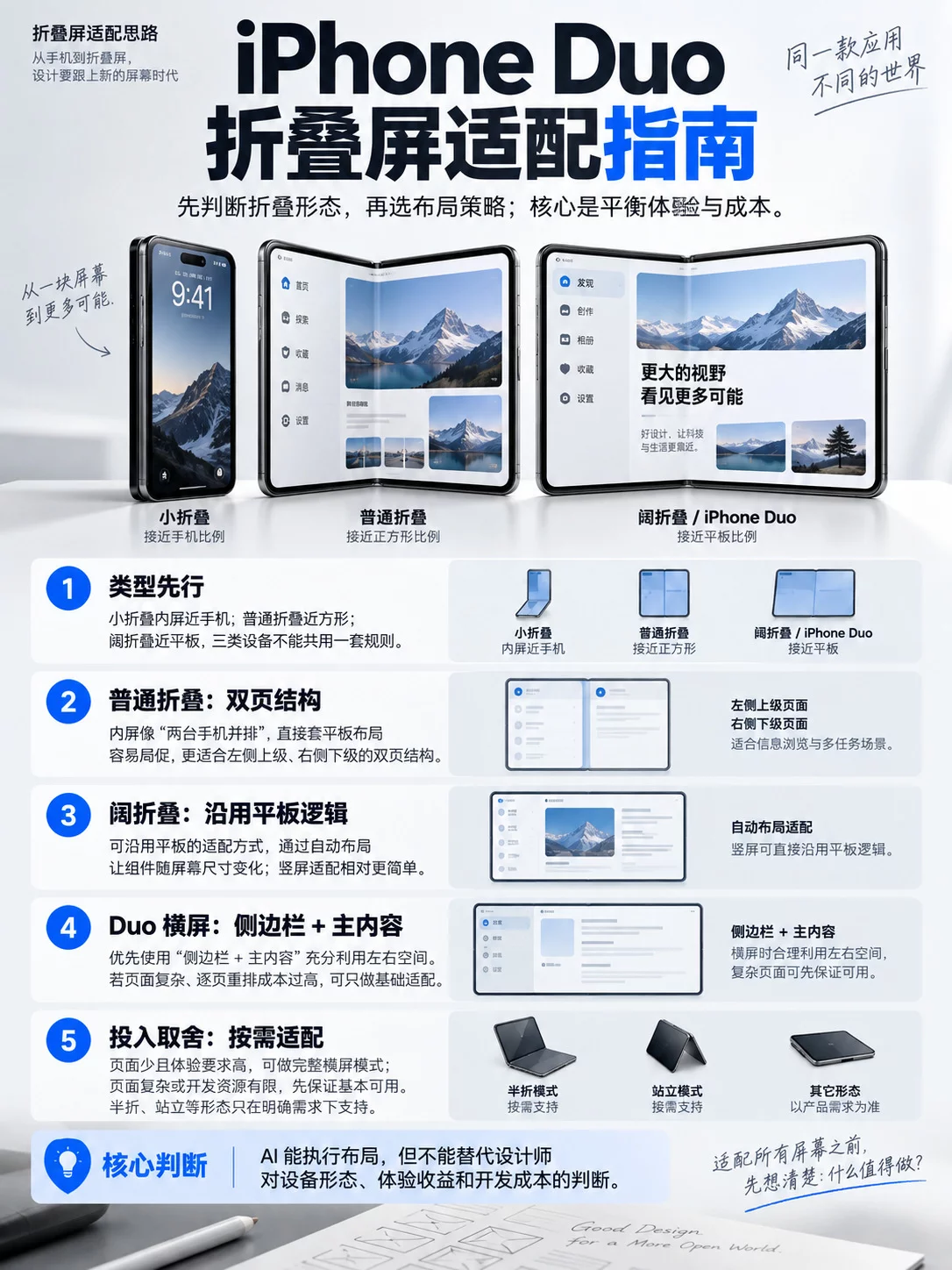 iPhone Duo 来了!写给UI设计师的折叠屏适配思路