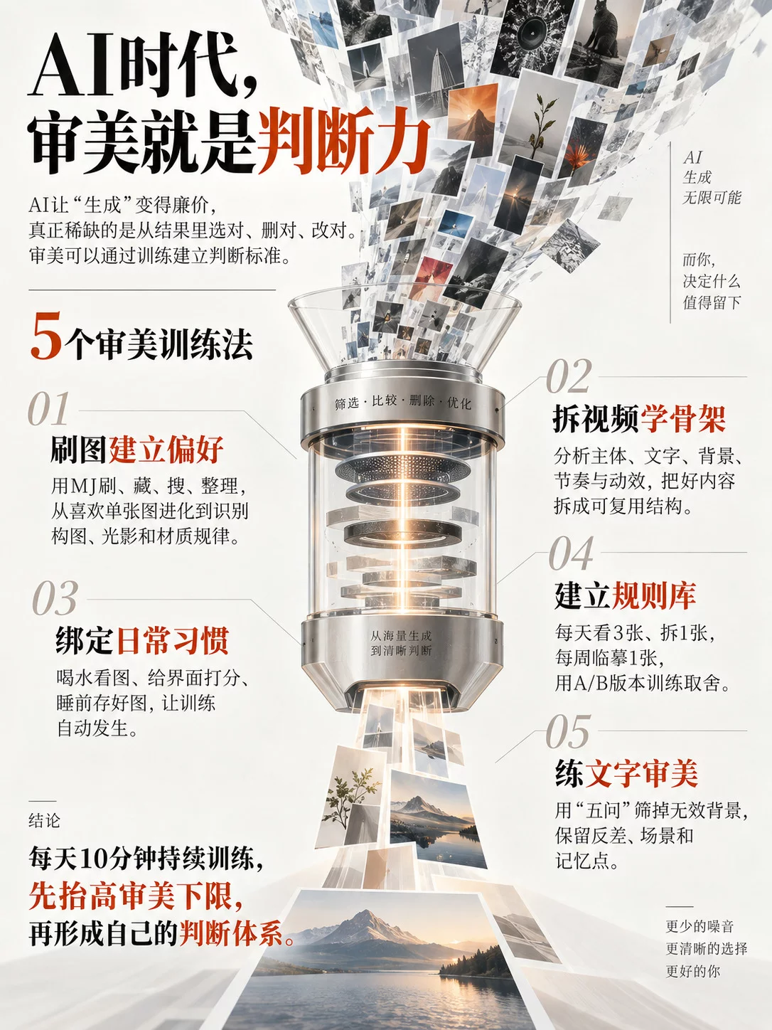 每天10分钟,用这5招提升AI时代最稀缺的审美能力!