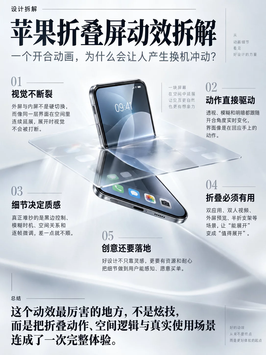 苹果折叠屏,为什么一个动画设计就让人想换手机?