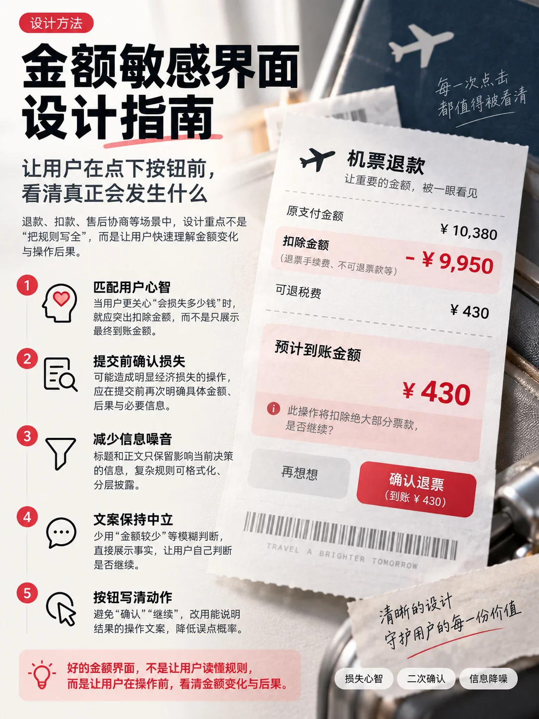 金额敏感界面中的信息该怎么展示?来看大厂高手总结的5个方法!