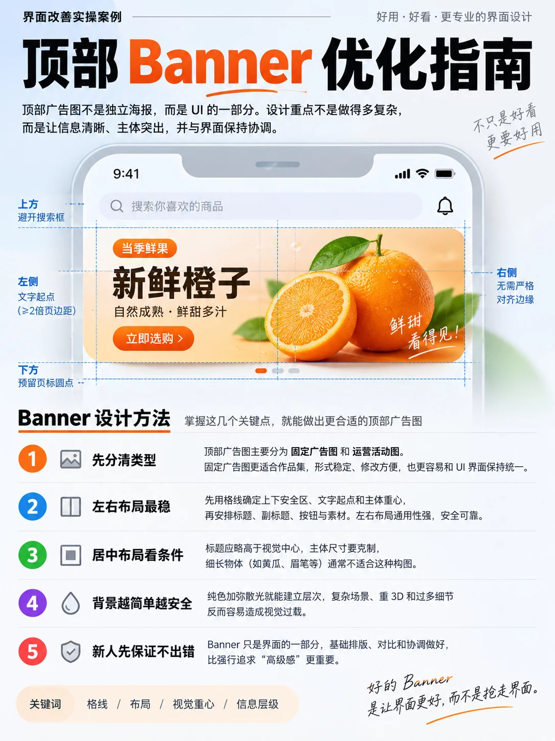 UI 实操案例！手把手教你优化首页Banner设计