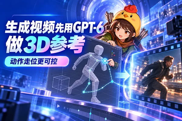 走位精准还原，GPT-6让AI视频成片率大增！