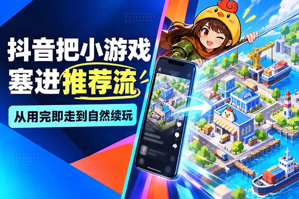 连玩3天抖音小游戏，我发现推荐流卡片才是留存利器