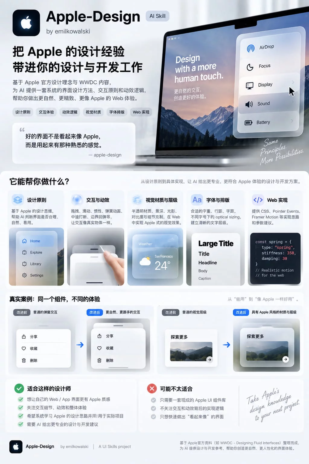 搞不懂苹果设计规范？让AI调取设计指南帮你推敲！