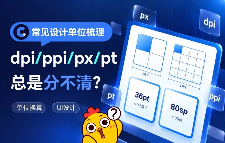 dpi、ppi、px、pt总搞混？一文为你梳理常见设计单位！