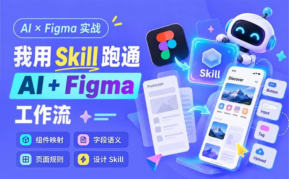 UI设计案例实测！教你用Skill跑通AI+Figma工作流！