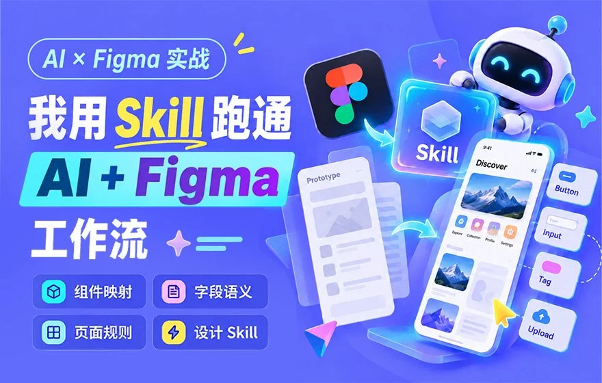 UI设计案例实测！教你用Skill跑通AI+Figma工作流！
