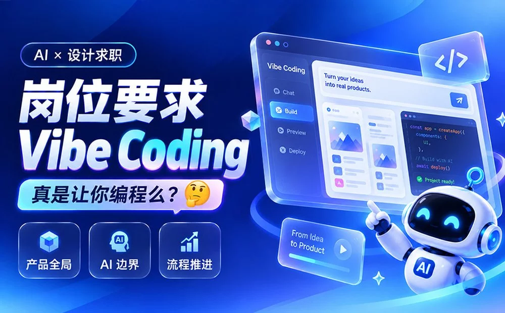 60%的岗位要求设计师掌握Vibe Coding,一篇文章帮你快速入门!