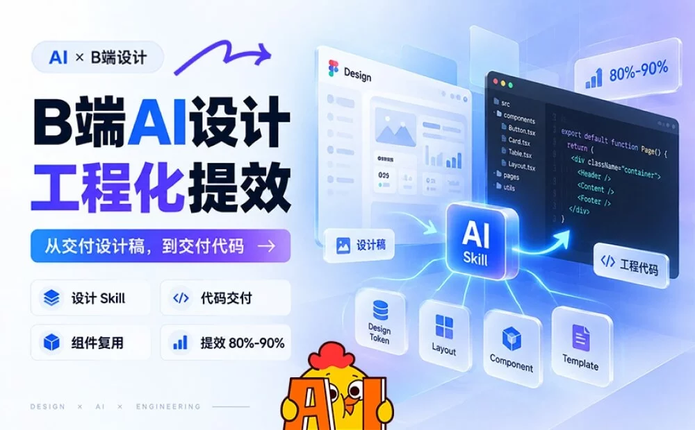 提高51%效率!B端AI设计的工程化提效实战复盘