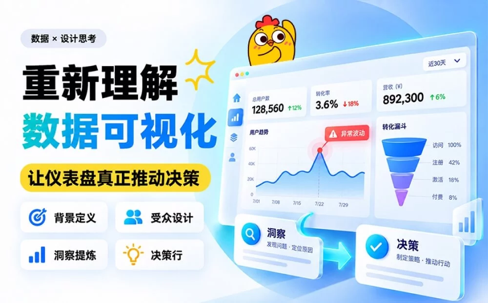 大厂高手总结！教你3个思路，做出更专业的数据可视化设计！