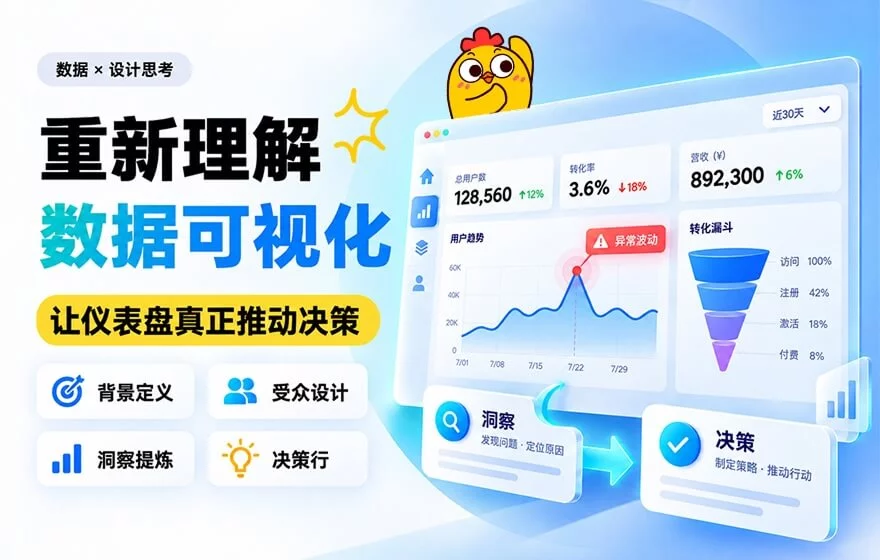 大厂高手总结！教你3个思路，做出更专业的数据可视化设计！