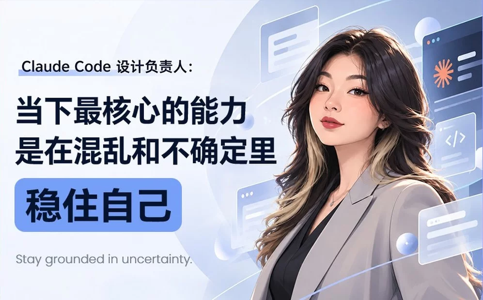 Claude Code 设计负责人：AI 时代，设计师最该升级这 6 种能力！
